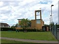 The Ecumenical Church from the Sports Field, Bar Hill