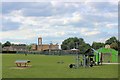 The church from across the sports field, Bar Hill