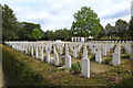 View over the RAF cemetery at Cambridge City cemetery