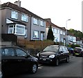 Cars and houses, Graig Park Hill, Newport