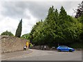 Car emerging from Church Lane into Grayswood Road