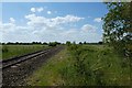 SE5253 : Railway line near Hessay by DS Pugh