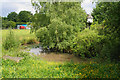 Pond and dovecote by Windy Bank Farm