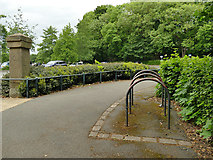 SE2536 : Cycle stands in Kirkstall Abbey museum car park by Stephen Craven