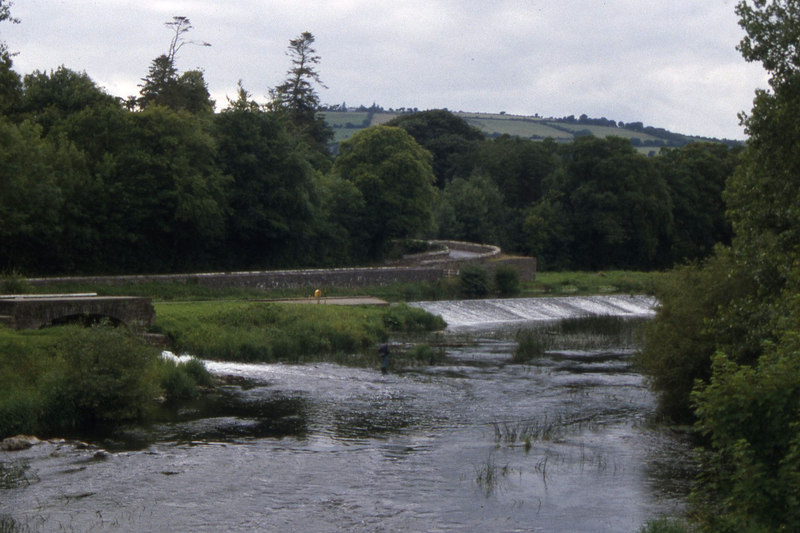 Weir On The River Barrow At Milford © Colin Park Geograph Ireland