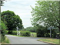 Footpaths leading off Tanwood Lane