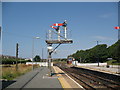 SD1970 : Railway signal, Barrow-in-Furness Station by Adrian Taylor