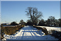 Snowy track, southeast of Brownhills Farm