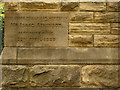 SE2747 : Methodist church, Strait Lane, Huby - foundation stone by Stephen Craven