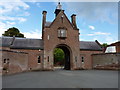 The western side of the gatehouse entrance to Lilleshall Hall