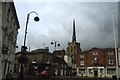 Stowmarket - Market Place & view to St Peter