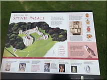 NJ2365 : Spynie Palace - Information Board by Darren Haddock