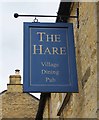 SP2618 : The Hare (2) - pub sign, 3 High Street, Milton-under-Wychwood, Oxon by P L Chadwick