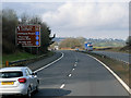 NT0378 : Westbound M9 towards Junction 3 by David Dixon