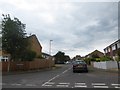 Looking from Harrier Way into Broom Road