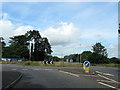 Roundabout on Ermine Way approaching Cirencester