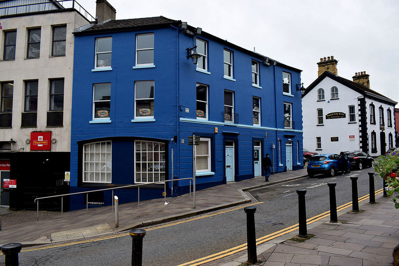 Newly painted building, Omagh © Allen Geograph Ireland