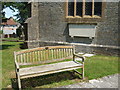 A bench before St Michael