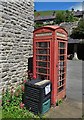 The old telephone kiosk at Litton Mill