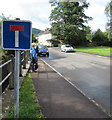 No Through Road sign, Old Monmouth Road, Whitchurch, Herefordshire