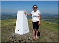 SO5977 : Titterstone Clee Hill Trig. point by Roy Hughes