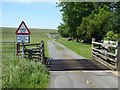 Farm road to Sweethope Farm