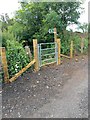 Start of a Footpath from Bridleway 35