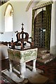 Thorpe Morieux,  St. Mary the Virgin Church: c13th plain, square font