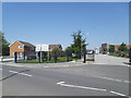 Entrance to Dixons Unity Academy, Heights Drive, Armley