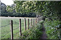 Footpath beside field at Hale