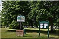 Great Waldingfield: Village sign and notice board