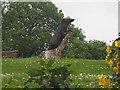 Wood sculpture in the grounds of Banks Hall