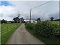 Lane towards Geerlane Farm