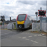 TL4658 : At Laundry Lane Level Crossing by John Sutton