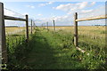 Footpath between the fences