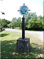 TG1216 : Attlebridge Village sign by Geographer