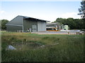 Pond and buildings, Bottom Farm, Hargrave