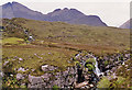 NG8758 : Waterfall at the bottom of the Allt Toll a' Mhadaidh by Nigel Brown