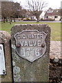 Old water valve marker on Pentywyn Road, Llandudno Junction