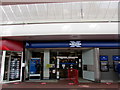 One-way system, Halifax bank, 18 The Mall, Cwmbran