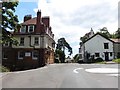 Mini-roundabout on Uplyme Road