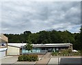 Library seen from Greggs Wood Road