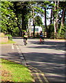 Sunday morning cyclists in Monmouth