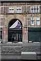 Blocked entrance to Newport Market