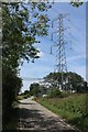 Electricity pylon by Iwade Road