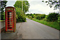 Disused telephone box along Tursallagh Road