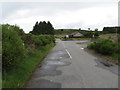 Road from Towie crossing the A97 at Morven