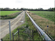 SU0795 : Conveyor belt near Cerney Wick by Malc McDonald