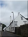 An extraordinary chimney, East Street, Bovey Tracey