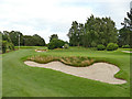 Bunker and green at Howley Park golf course 